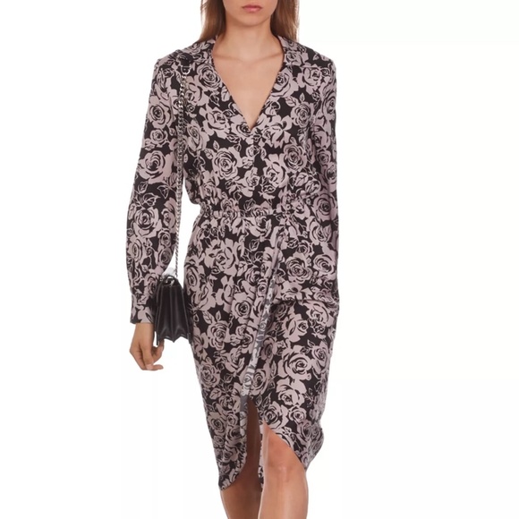 The Kooples Dresses & Skirts - 🖤 NWT The Kooples Blooming Roses Midi Shirt Dress | RETAIL $415!